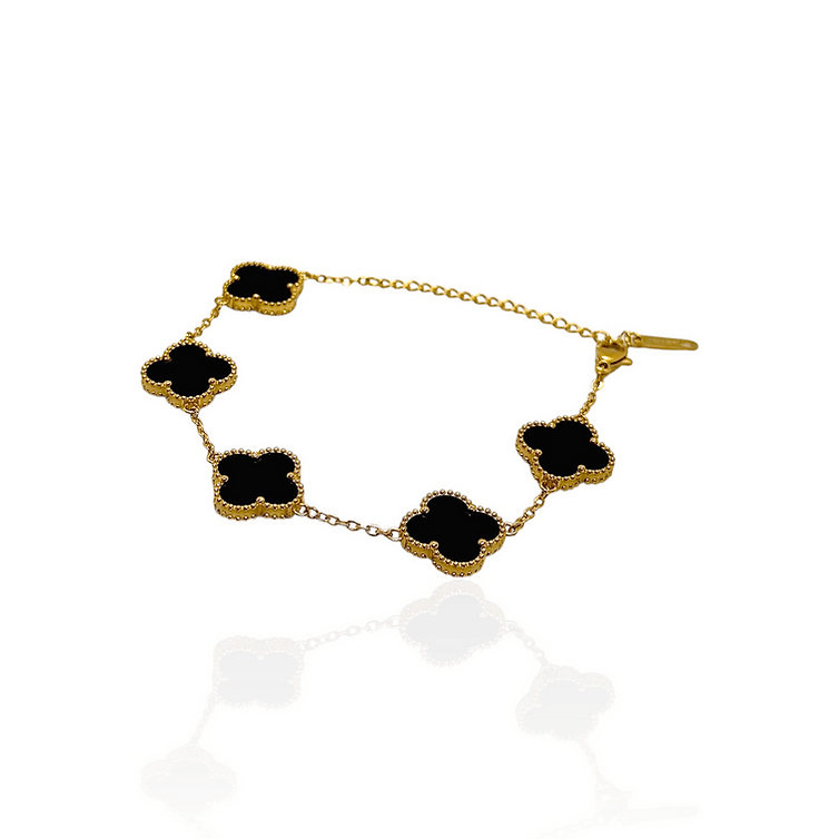 Charm of Clover Bracelet - Stainless Steel 18K Gold Plated