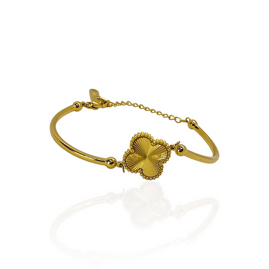 Luxe Charm of Clover Bracelet - 18K Gold Plated